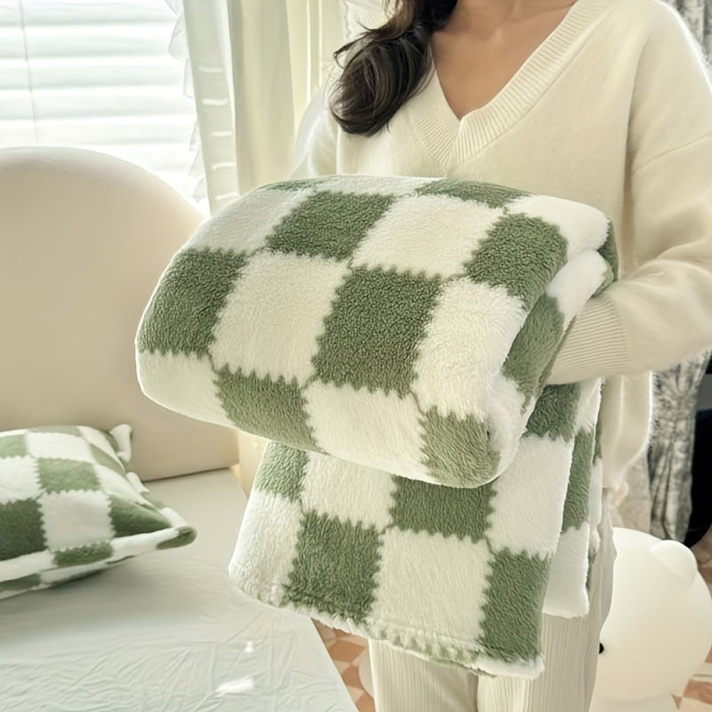 Cozy Soft Plaid Flannel Deken - Rood/Wit of Zwart/Wit - warm en Wasbaar