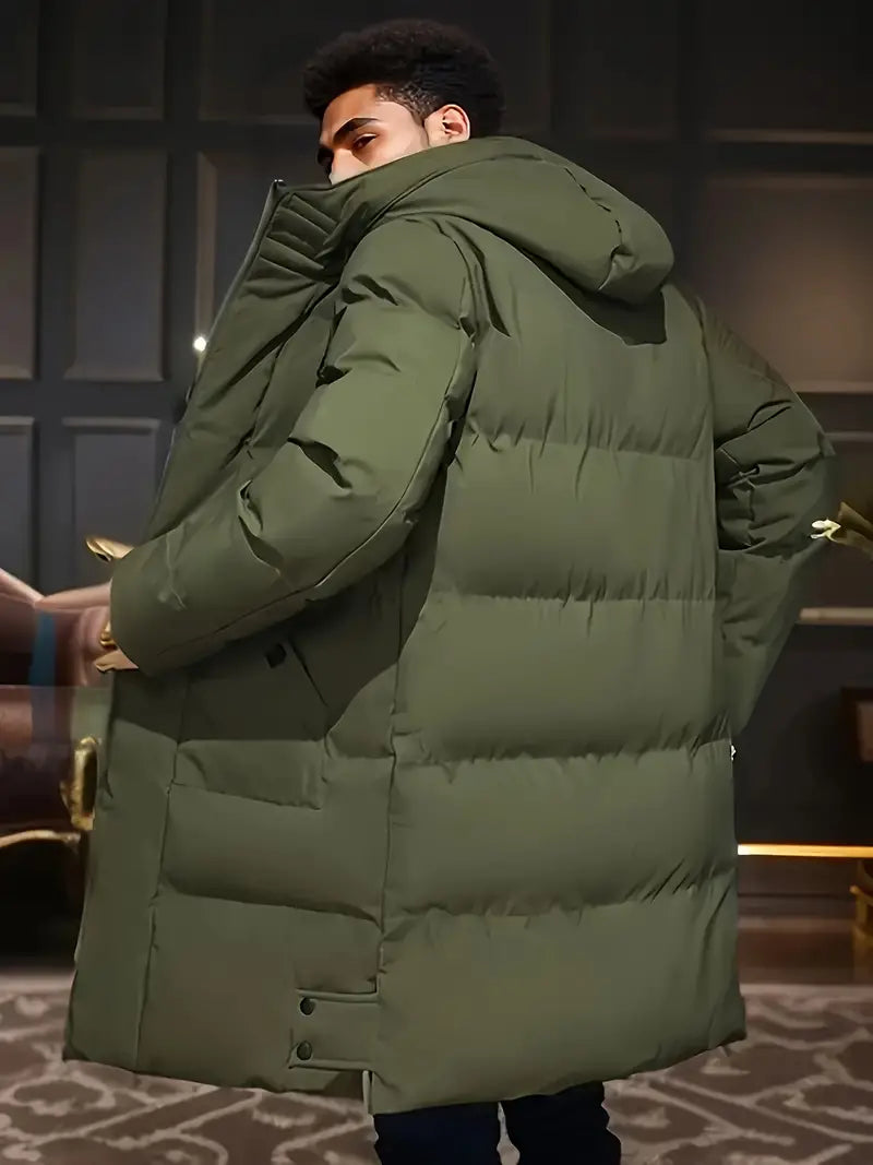 Premium lange Puffer Winterjas Met Capuchon Voor Heren - Nordfall
