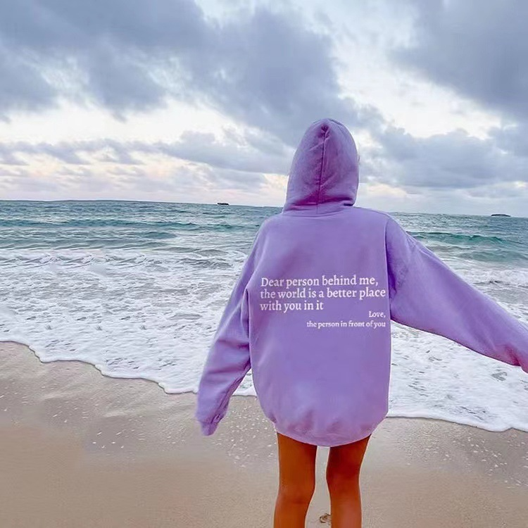 Hoodie met Print en Zakdetails voor Dames