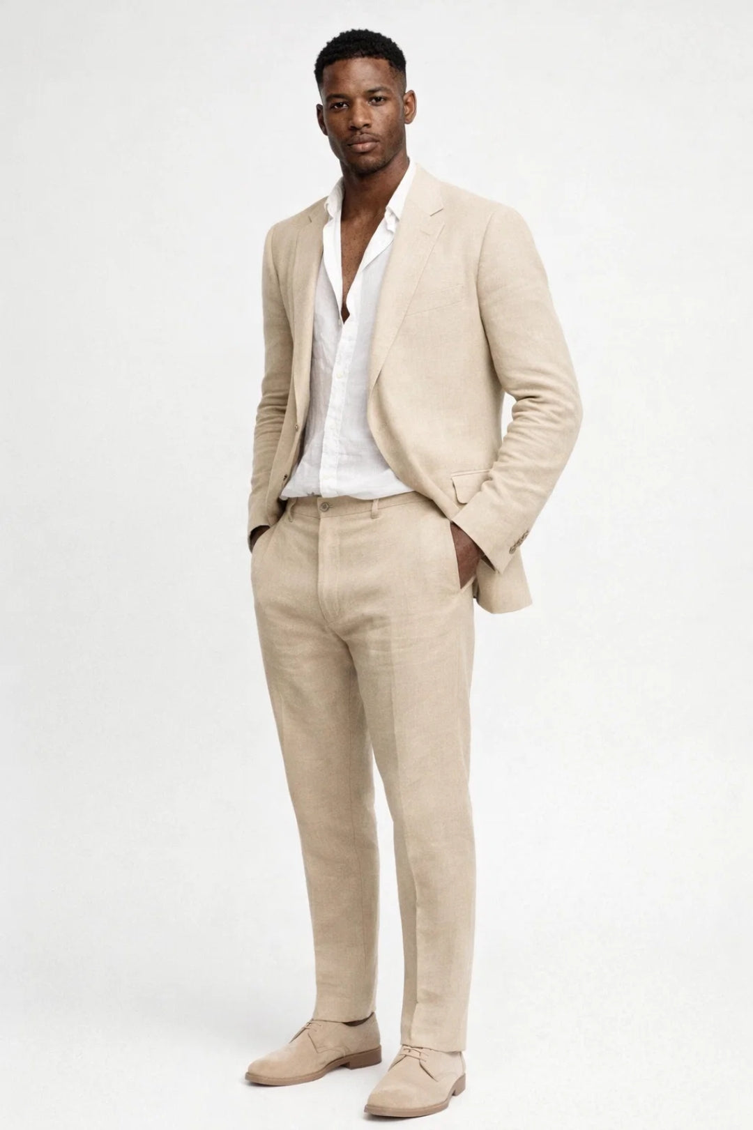 Getailleerd herenpak in twee delen: blazer en broek – elegant kostuum