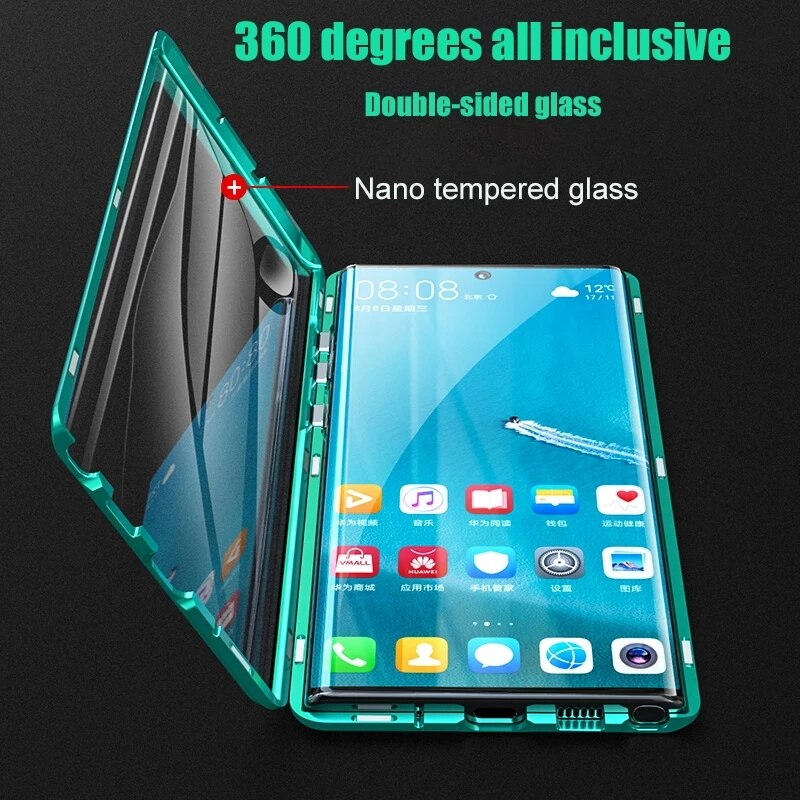 Telefoonhoes van gehard glas voor Samsung