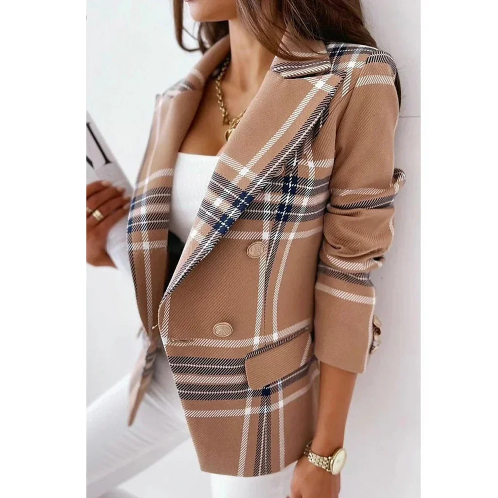 Damesblazer met Wendekraag