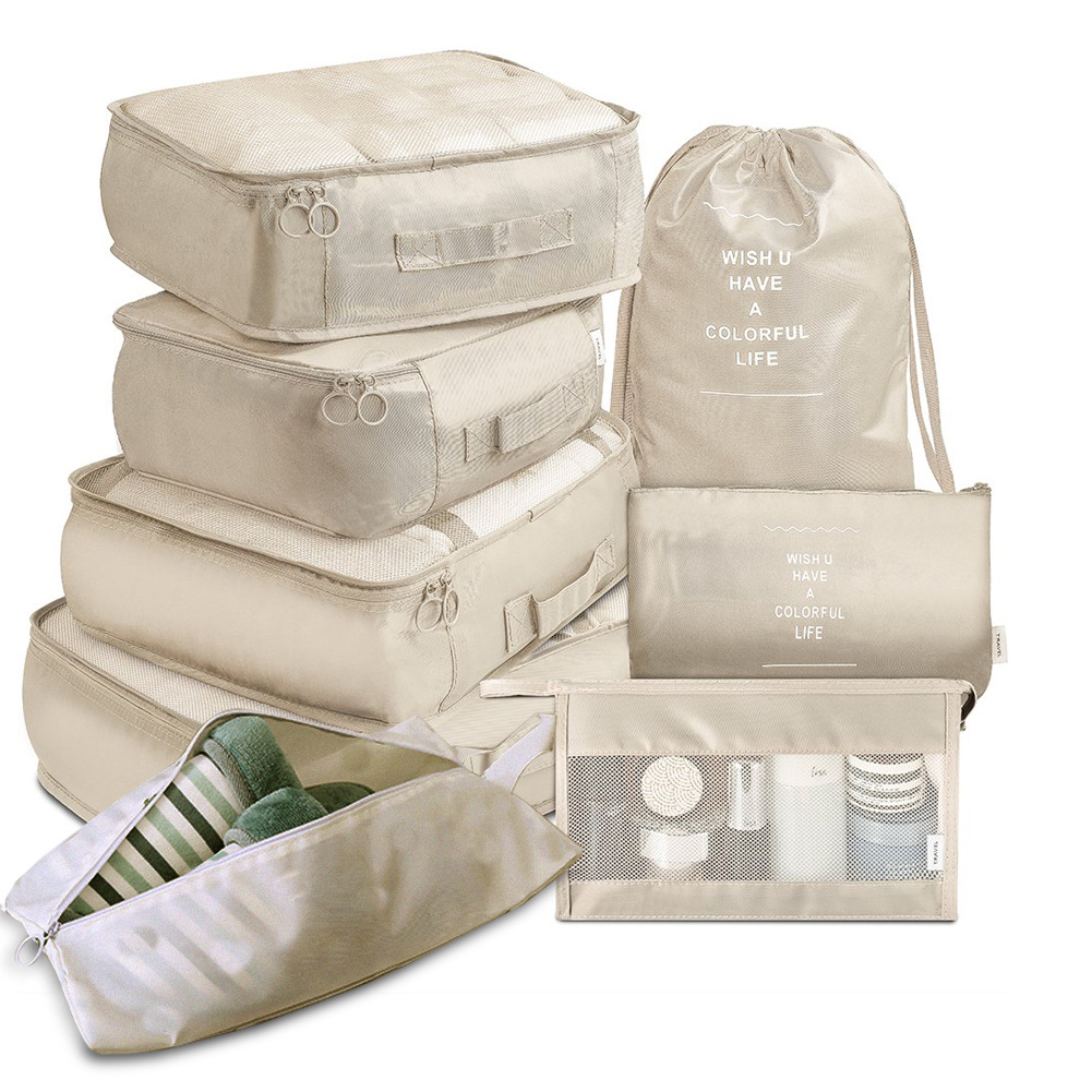 8-Delige Organizer Set voor Reizen en Bagage