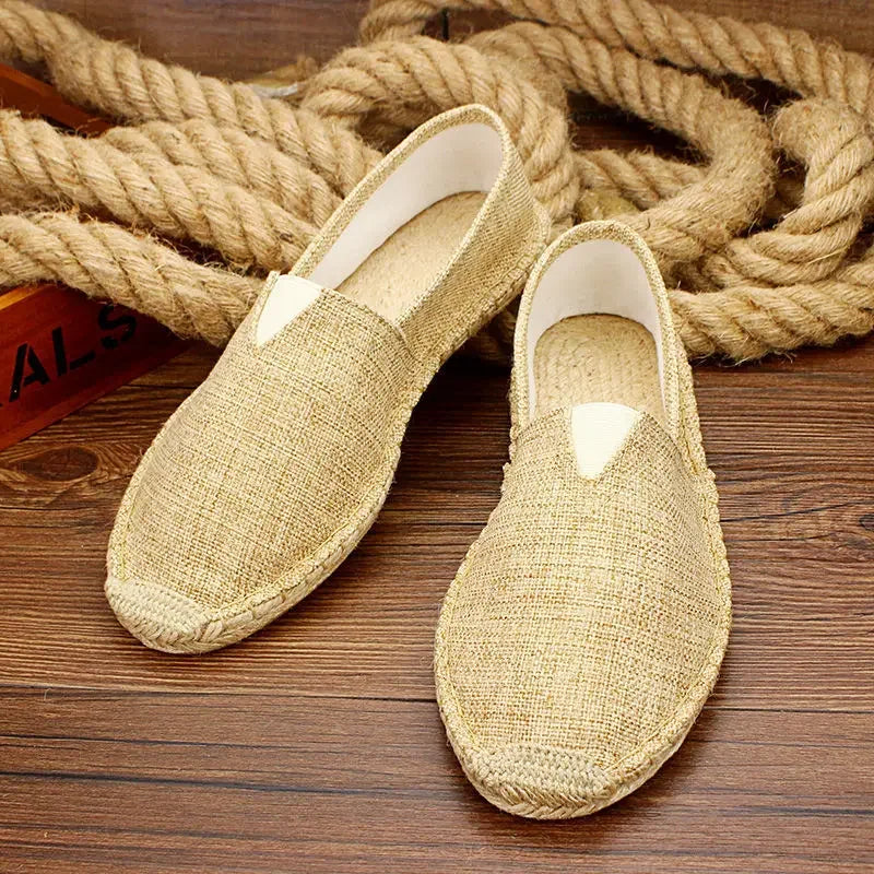 Ademend Canvas Slip-On Herenschoen met Graffiti-accent