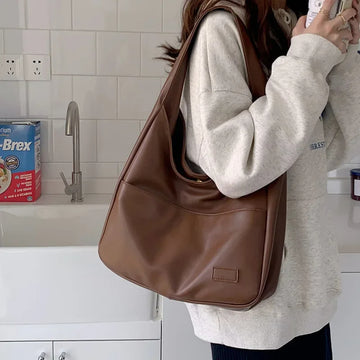 Vintage Hobo Schoudertas met Grote Capaciteit