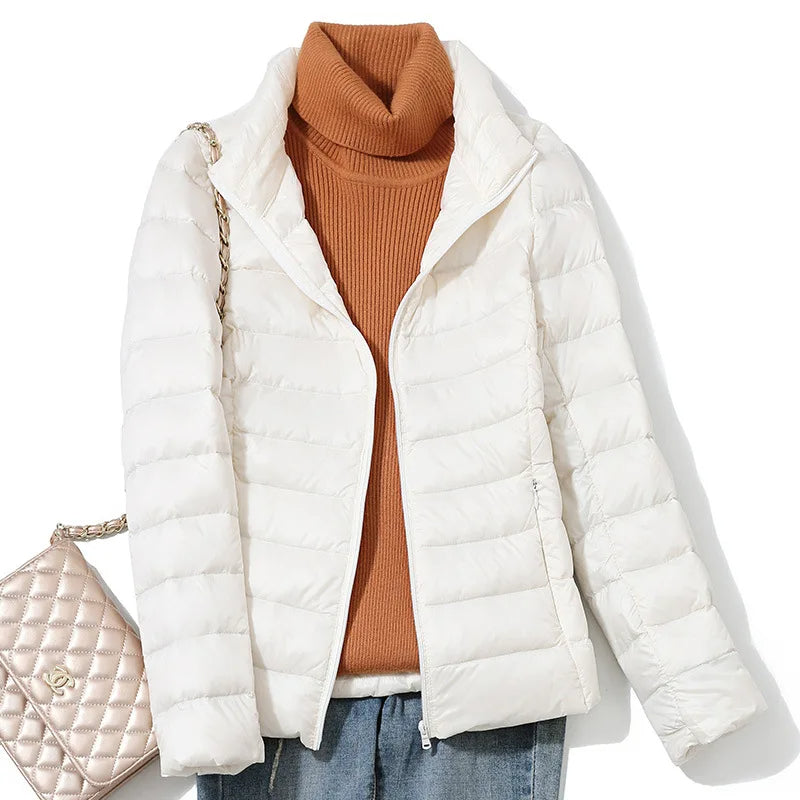 Dames Ultralichte Donsjacket met Slanke Pasvorm