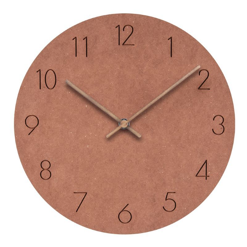 Scandinavische houten wandklok 29 cm