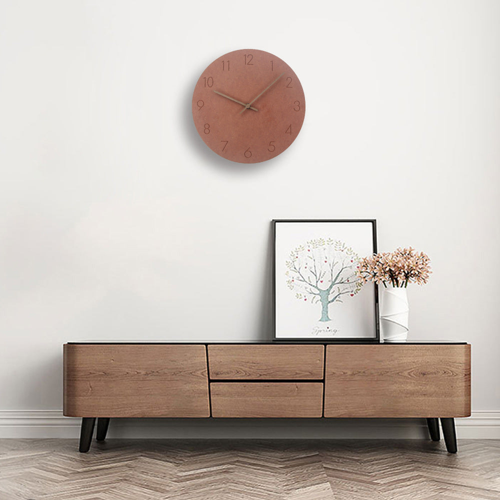 Scandinavische houten wandklok 29 cm