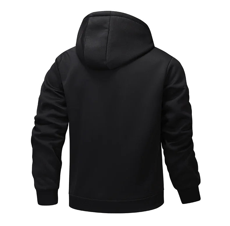 Vincent – Warme Fleece Hoodie met Rits Voor Heren