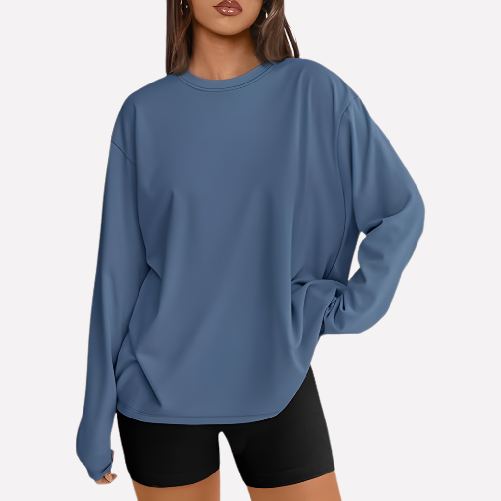 Vrouwen oversized shirt met lange mouwen
