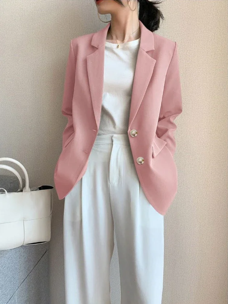 Vintara - Blazer Met Dubbele Knopen dames vrouwenpak damespak werkkleding nette kleding net pak