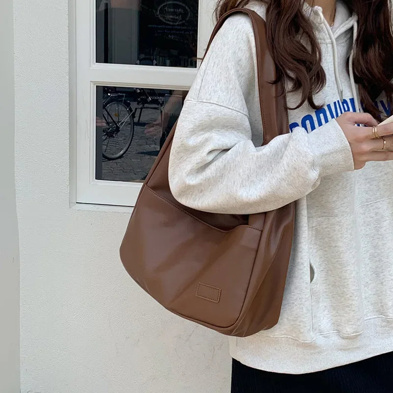 Vintage Hobo Schoudertas met Grote Capaciteit