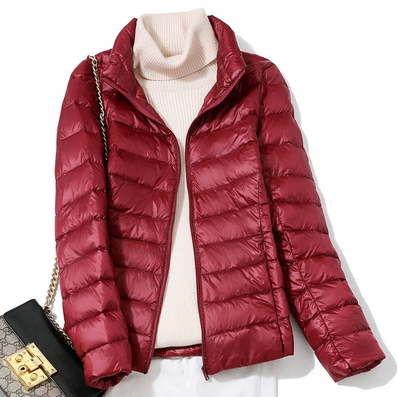 Dames Ultralichte Donsjacket met Slanke Pasvorm