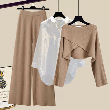 Donna - comfortabele 3-Delige Gebreide Set Voor Dames