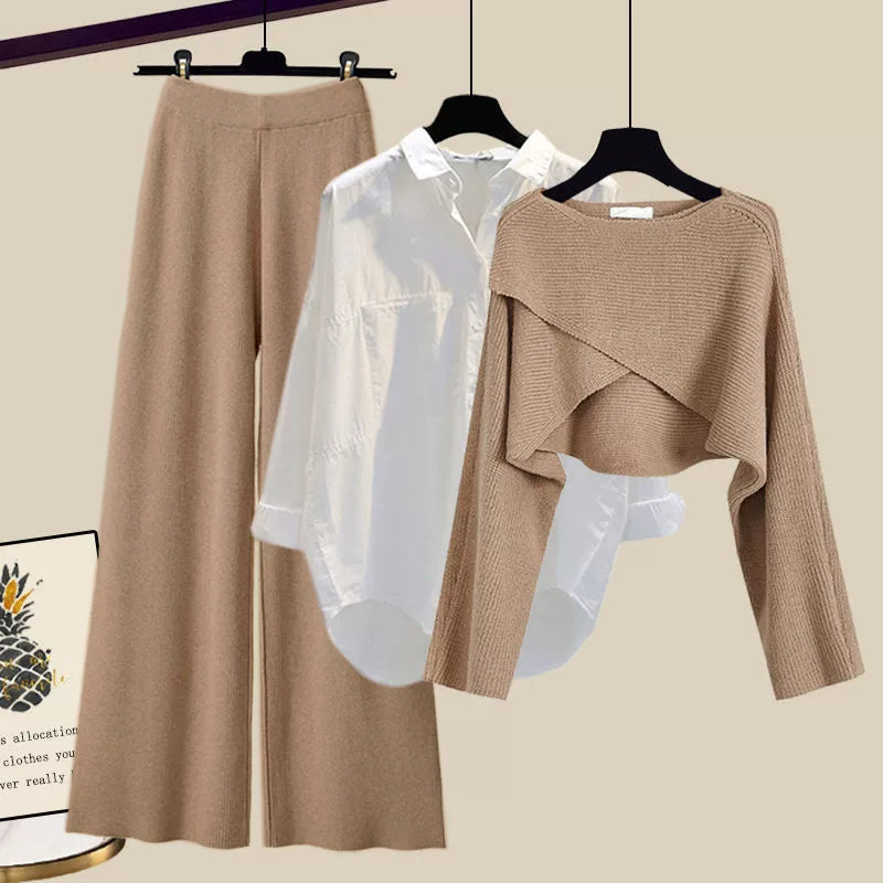 Donna - comfortabele 3-Delige Gebreide Set Voor Dames