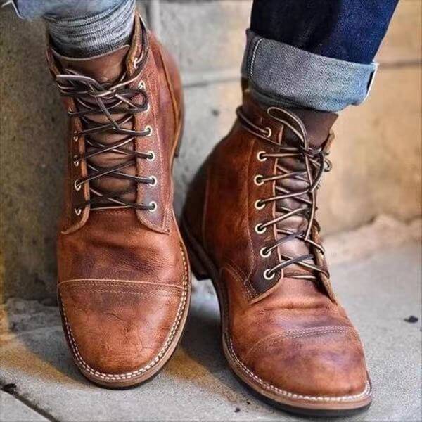 Comfortabele Leren Boots met Tijdloos Design