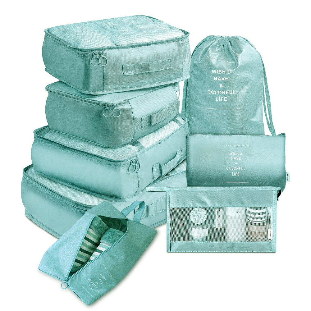 8-Delige Organizer Set voor Reizen en Bagage