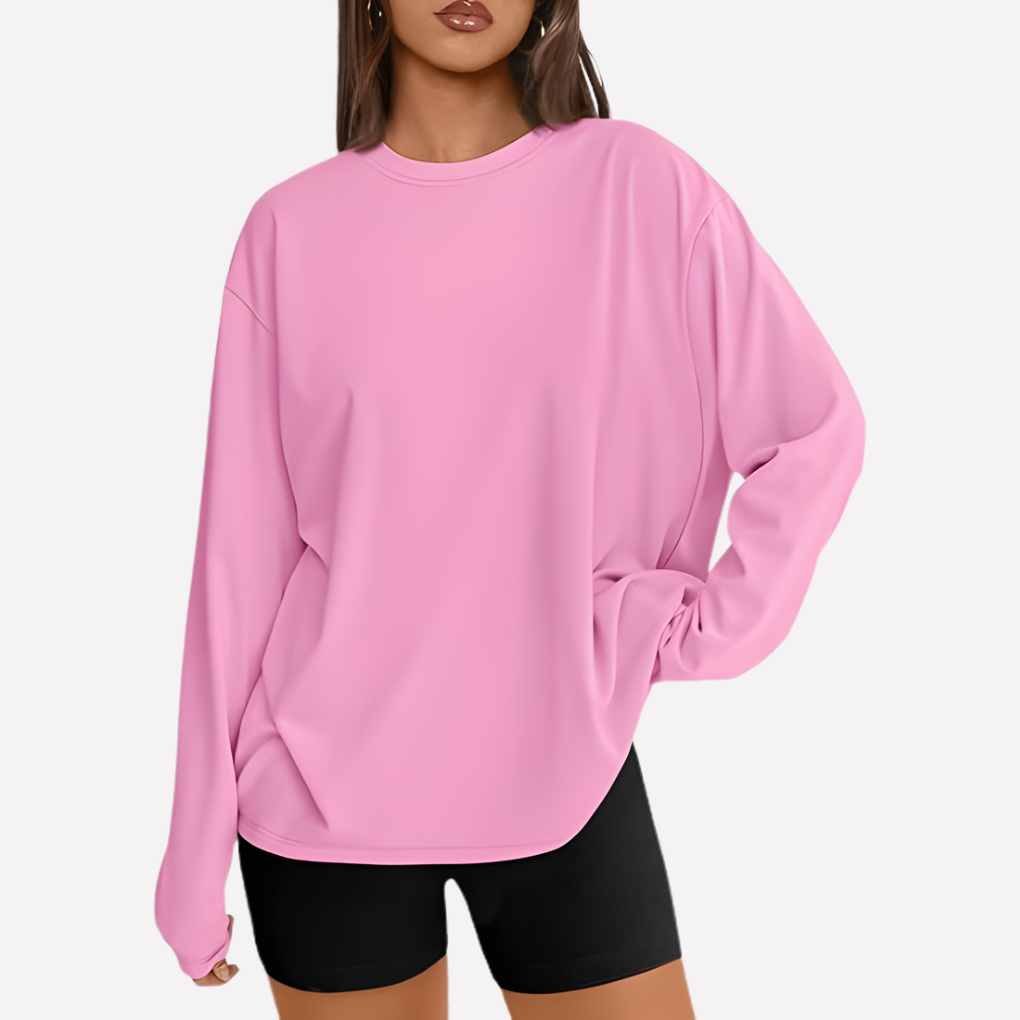 Vrouwen oversized shirt met lange mouwen