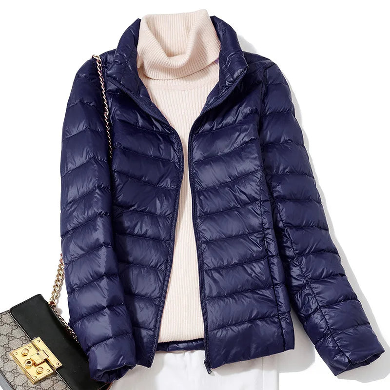 Dames Ultralichte Donsjacket met Slanke Pasvorm