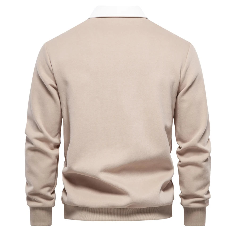 UrbanEase – Heren Polo Sweatshirt