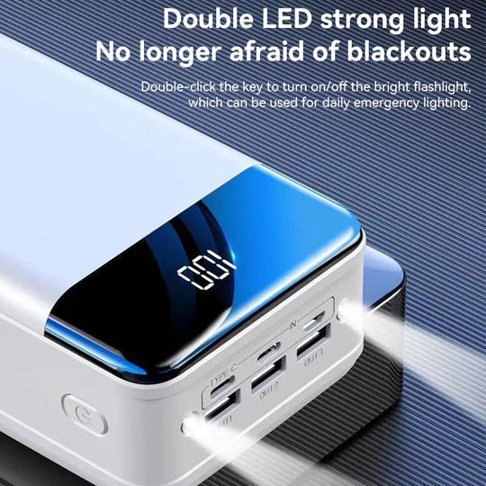 Voltaro Powerbank 50.000 mAh | Ultrasnel Opladen | Voor Laptop, Tablet en Smartphone | Compact en Extreem Krachtig