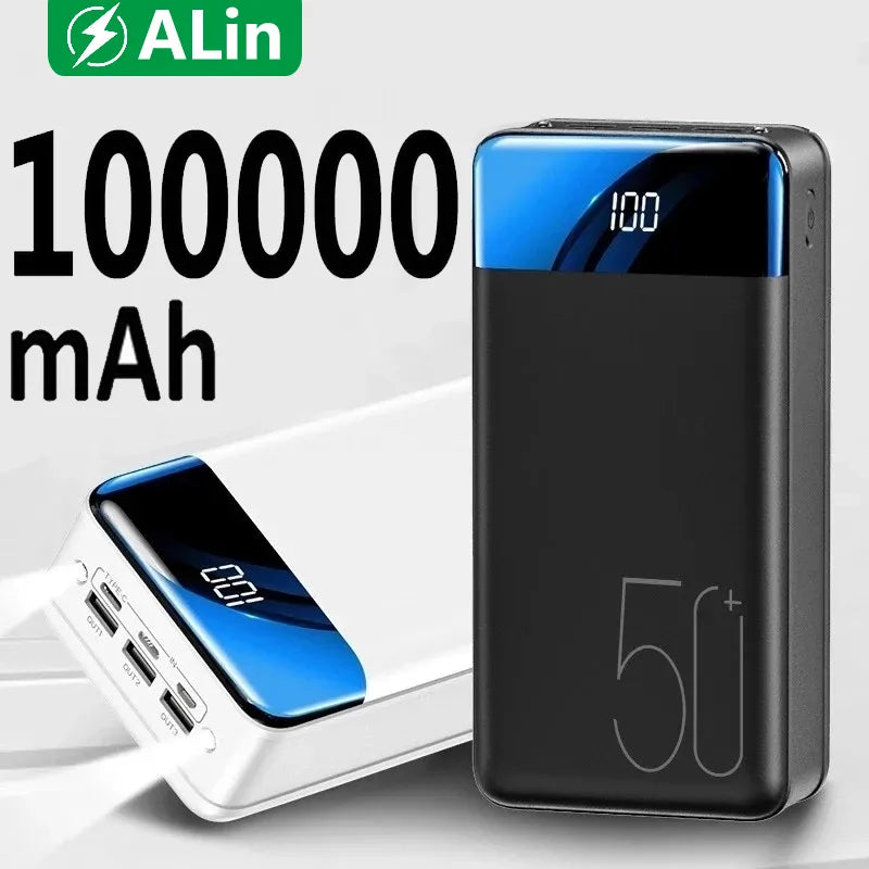 Voltaro Powerbank 50.000 mAh | Ultrasnel Opladen | Voor Laptop, Tablet en Smartphone | Compact en Extreem Krachtig