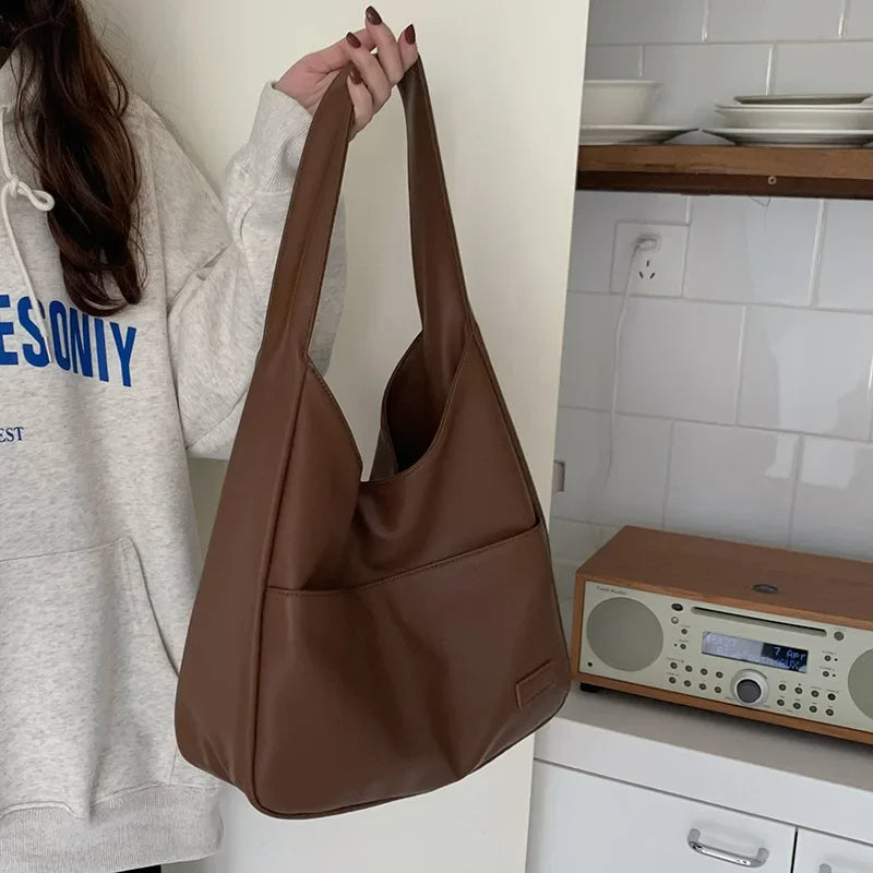 Vintage Hobo Schoudertas met Grote Capaciteit