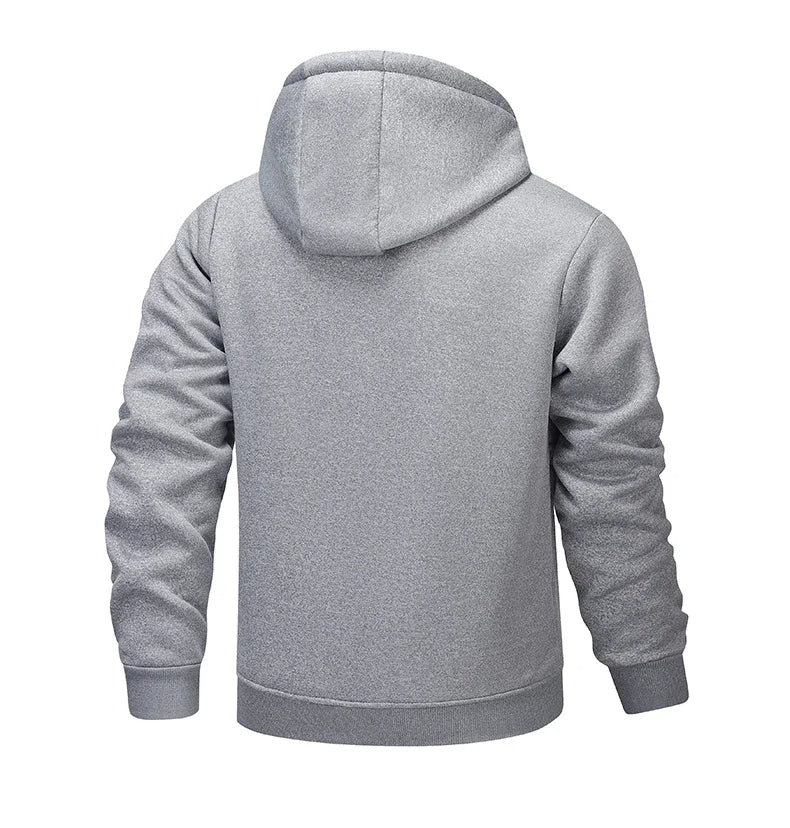 Vincent – Warme Fleece Hoodie met Rits Voor Heren