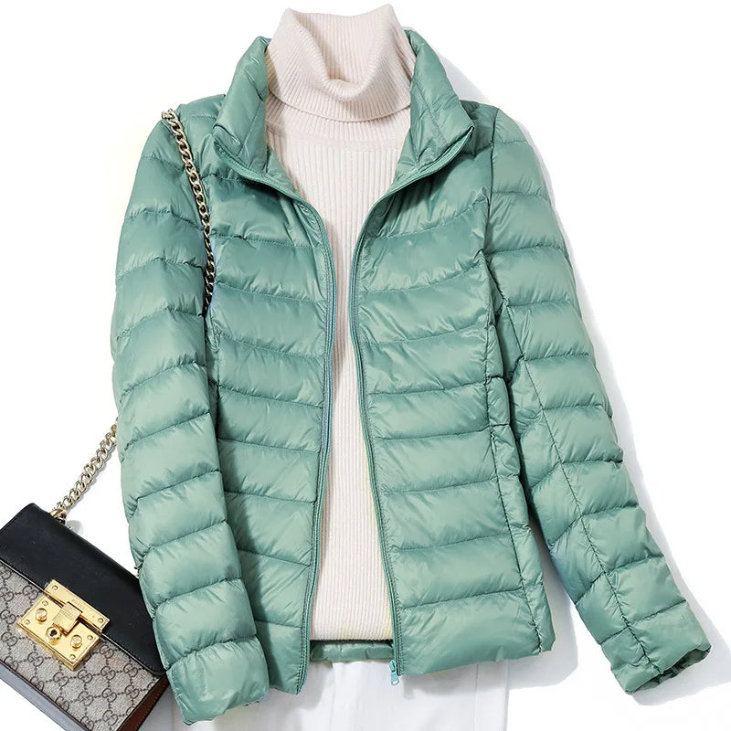 Dames Ultralichte Donsjacket met Slanke Pasvorm