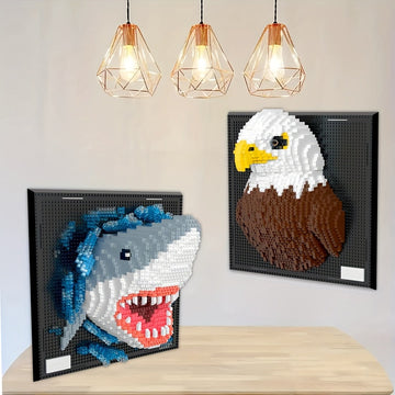 Creatieve 3D-Bouwblokken – Collectie Haai en Adelaar
