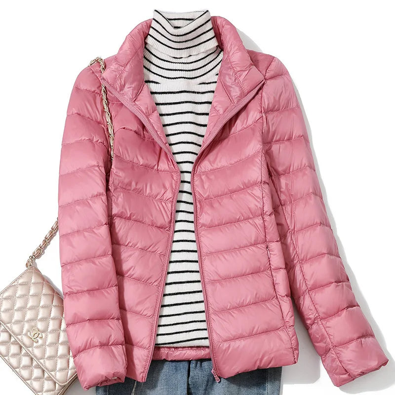 Dames Ultralichte Donsjacket met Slanke Pasvorm
