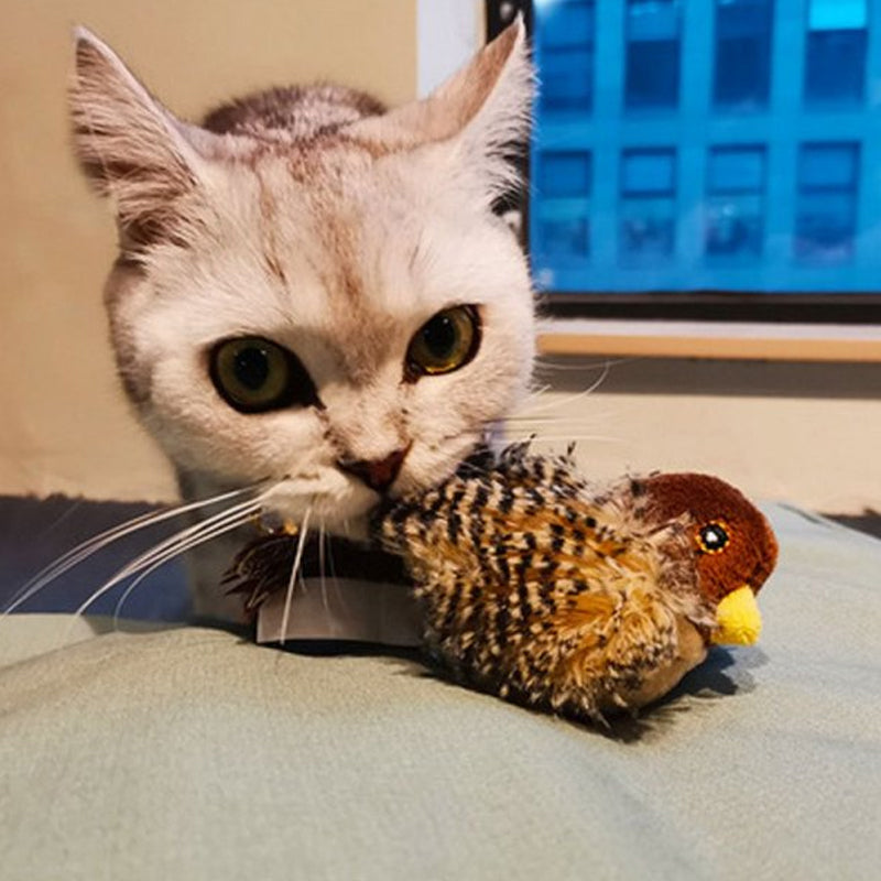 Decoratieve vogel met tjilpgeluid