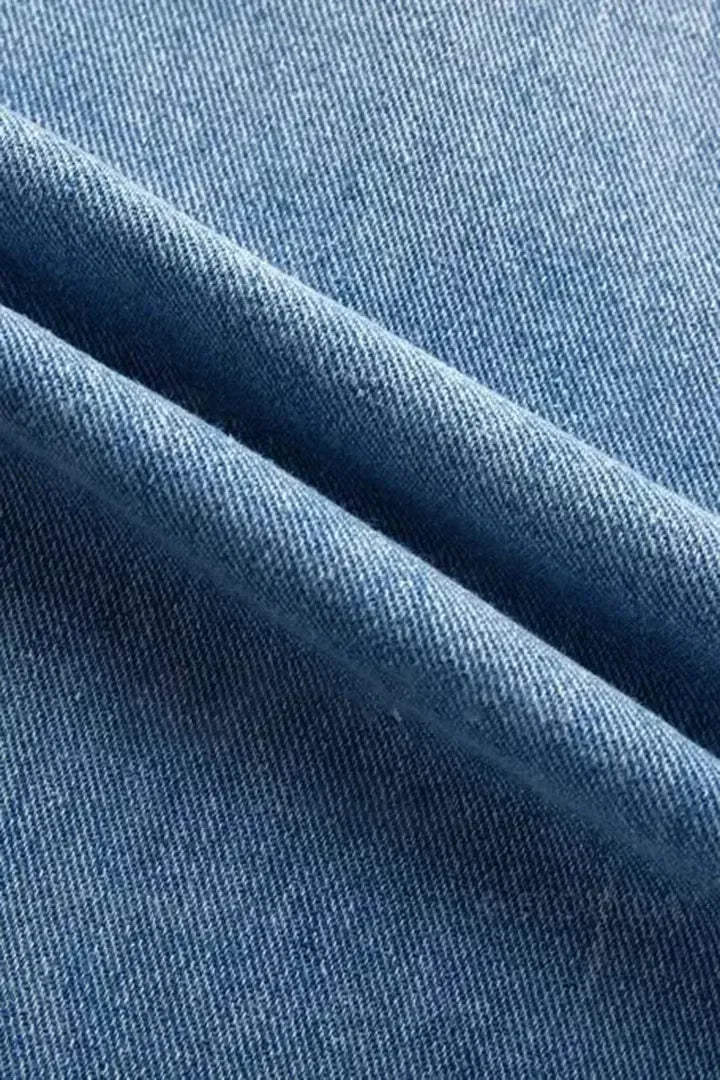 Low Waist Ripped Straight Leg Jeans voor Vrouwen