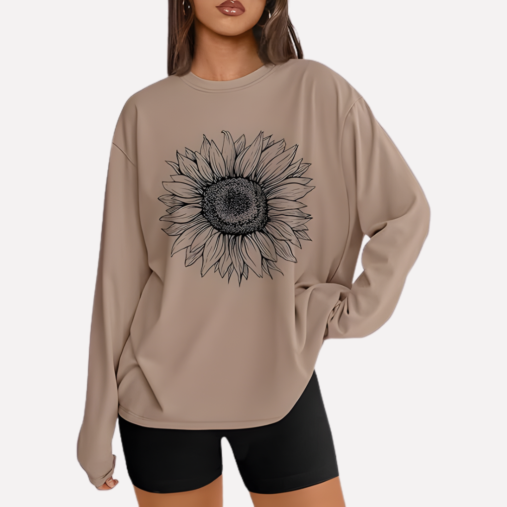 Vrouwen oversized shirt met lange mouwen