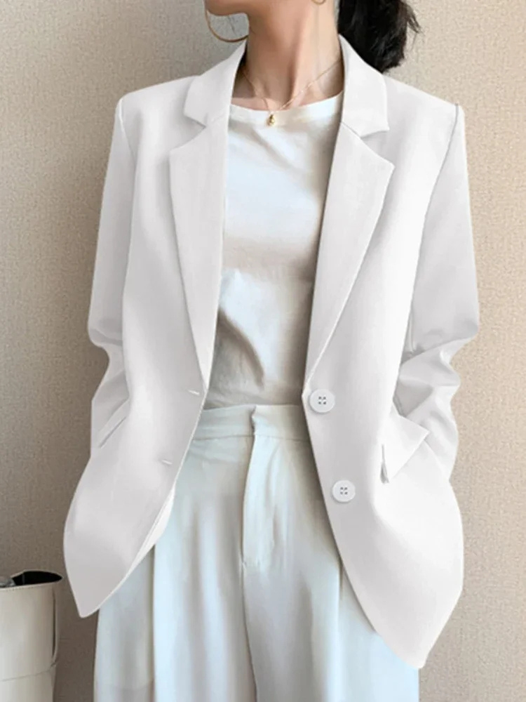 Vintara - Blazer Met Dubbele Knopen dames vrouwenpak damespak werkkleding nette kleding net pak