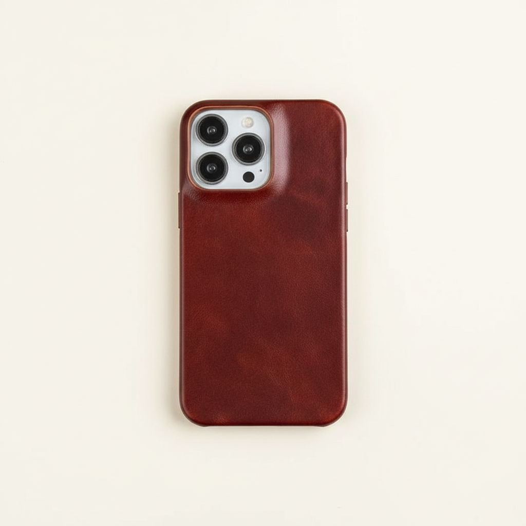 Hoesje in leerlook voor iPhone 13 tot 16