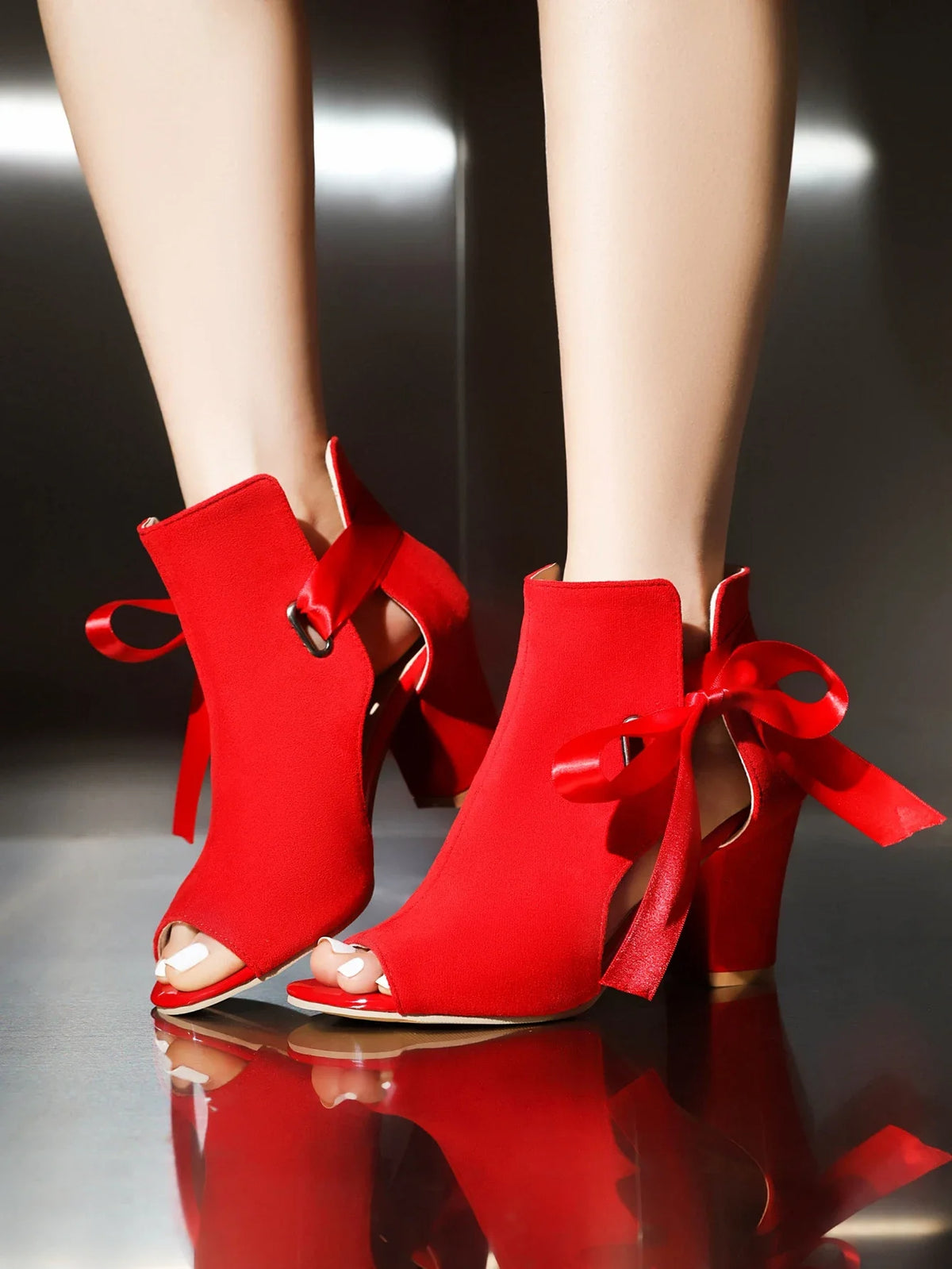 Sexy High Heels Sandalen met Strikdetail