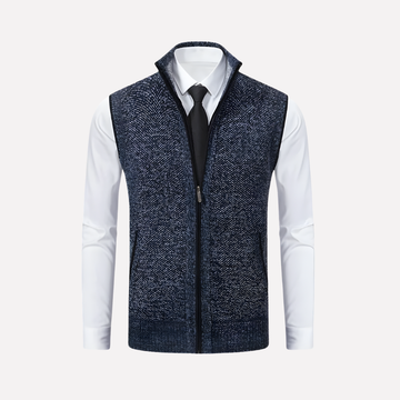 Heren vest met rits aan de voorkant
