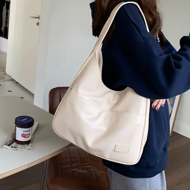 Vintage Hobo Schoudertas met Grote Capaciteit