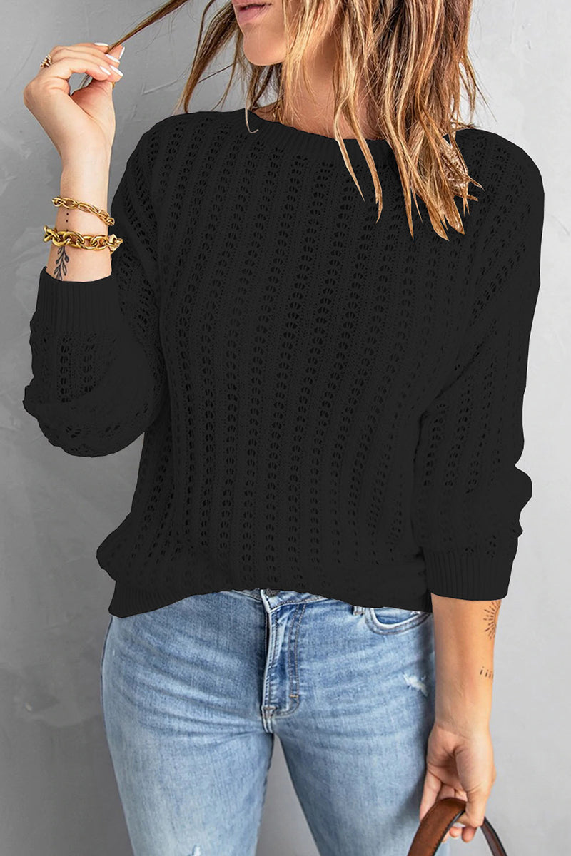 Gebreide sweater met ontspannen pasvorm voor dames
