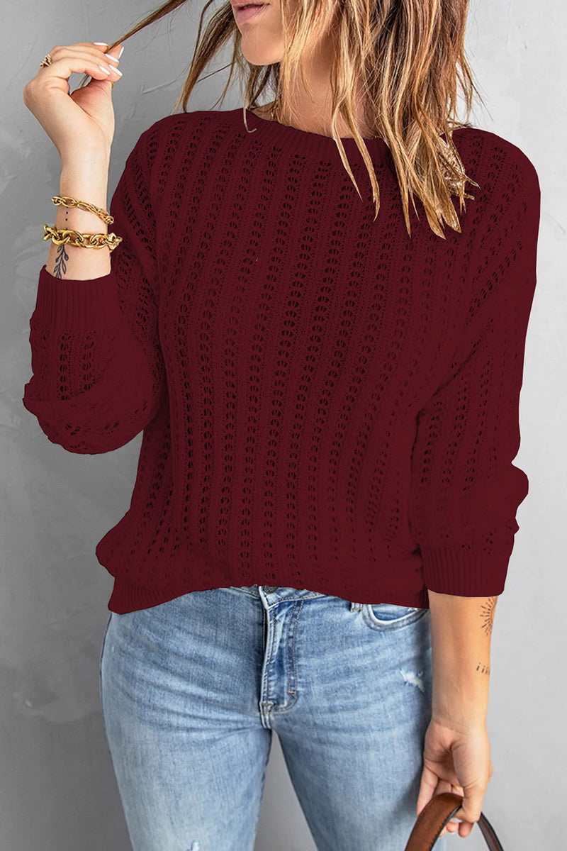 Gebreide sweater met ontspannen pasvorm voor dames