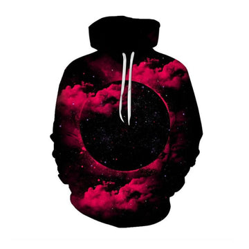 Sweatshirt met 3D-print van sterrenhemel