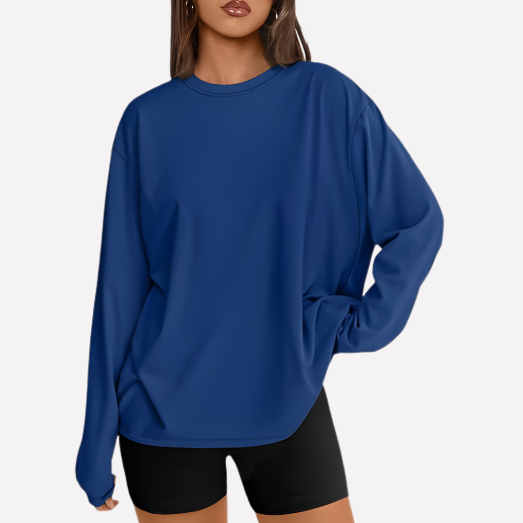 Vrouwen oversized shirt met lange mouwen