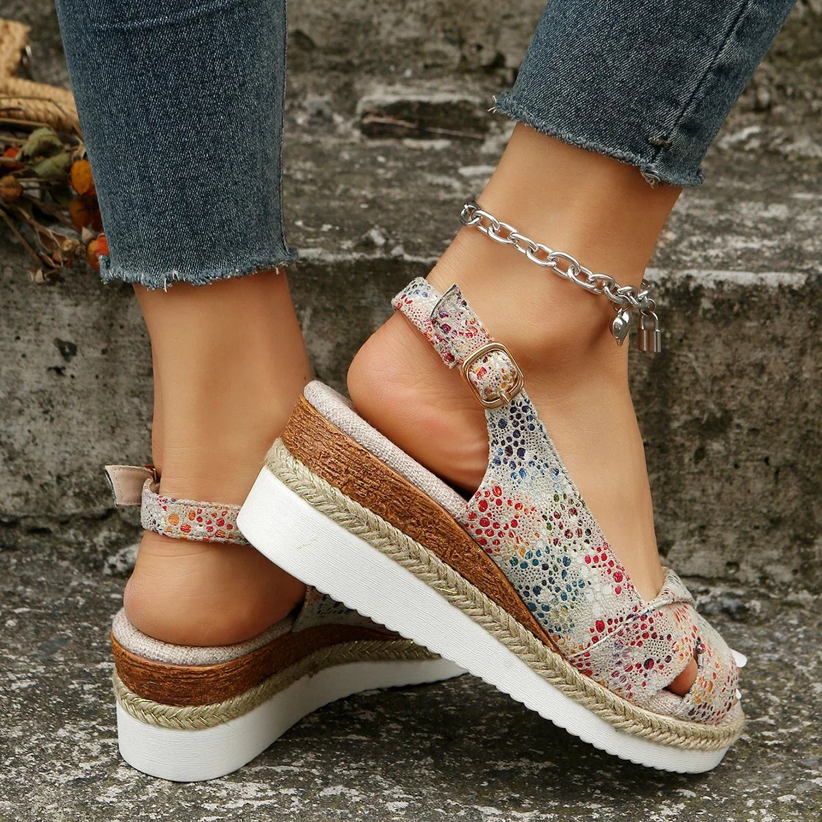 Juliette – Sandalen met Sleehak Voor Dames