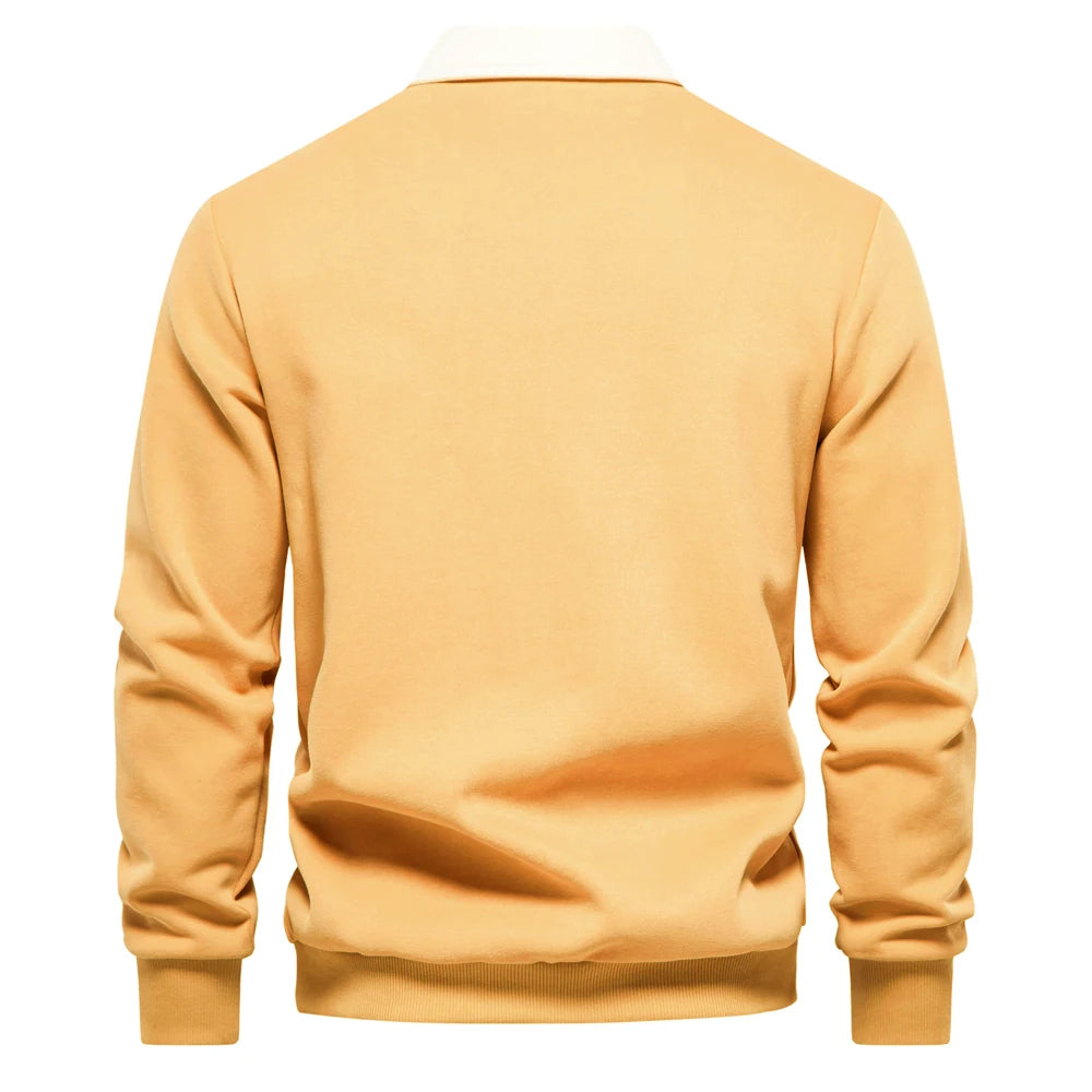 UrbanEase – Heren Polo Sweatshirt