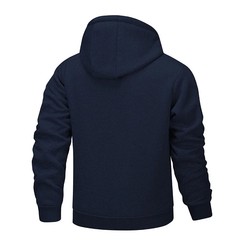 Vincent – Warme Fleece Hoodie met Rits Voor Heren