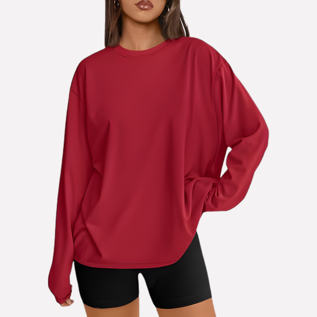 Vrouwen oversized shirt met lange mouwen