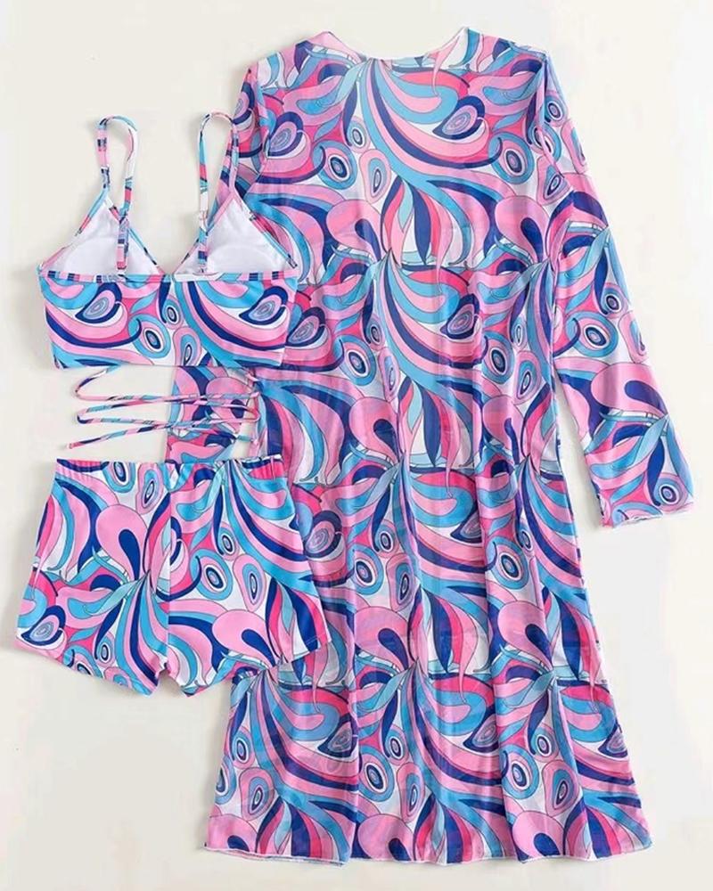Driedelig luxe Bikini-Set