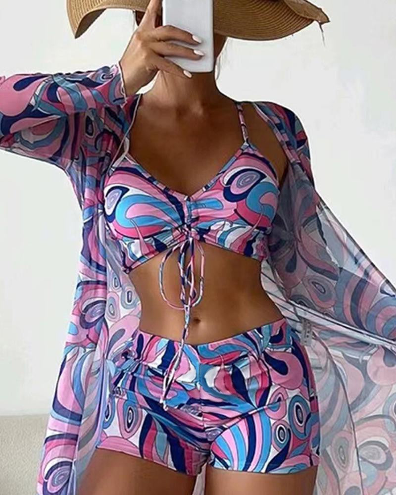 Driedelig luxe Bikini-Set