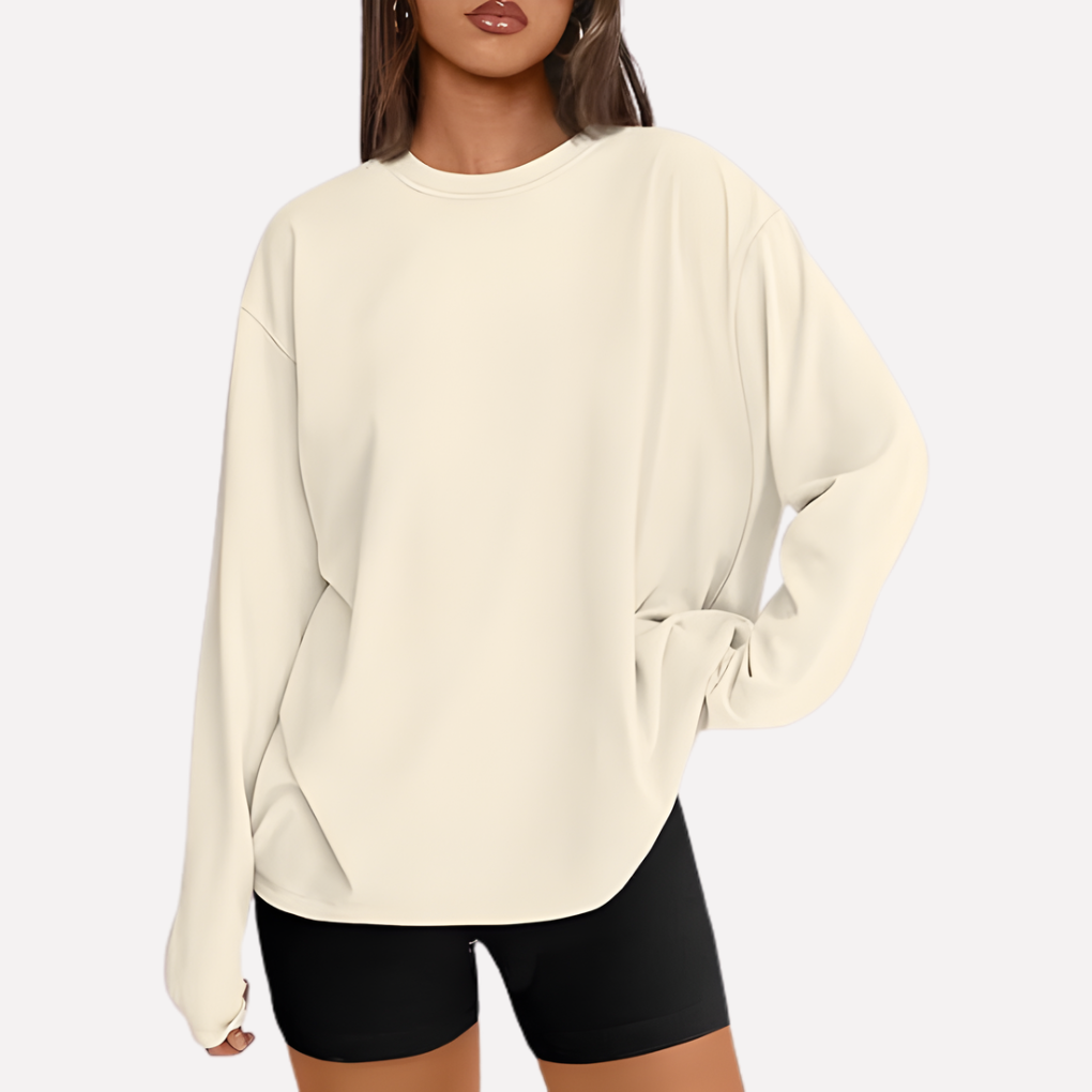 Vrouwen oversized shirt met lange mouwen